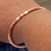 Distintas Copper & Silver Torque Bracelet